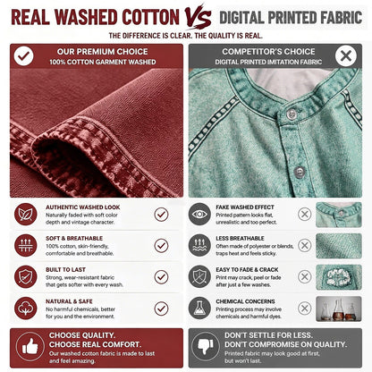 Washed Cotton Western Work Shirt