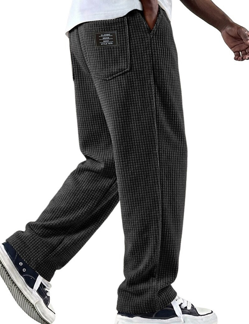 Classic Waffle Knit  Pocketed Pants