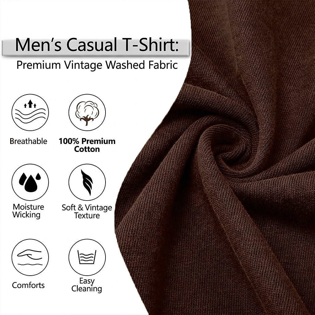 Colorblock Washed 100% Cotton T-Shirts With Pocket