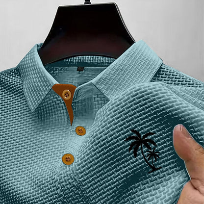Men's Holiday Waffle Polo-Comfortable Spring & Summer Wear