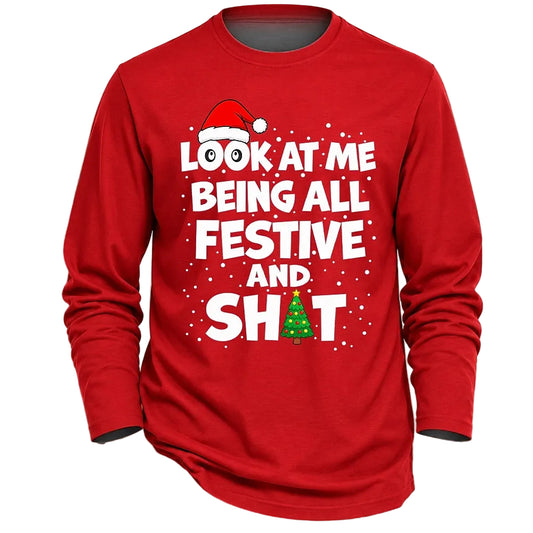Men's Christmas Festive Graphic Shirt