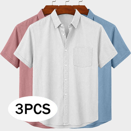 3-Pack Broken-In Cotton Shirts