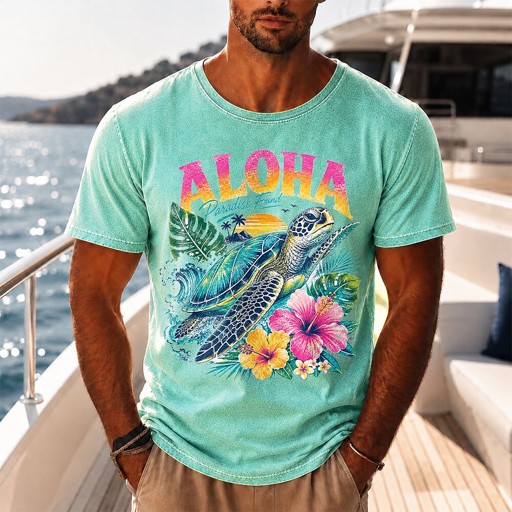 Vintage Washed Cotton Tortoise Tee