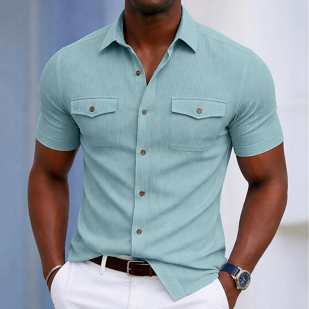 Breathable Textured  Corduroy Shirt