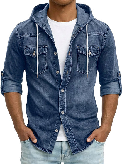 Classic Broken-In Cotton Denim Work Shirt