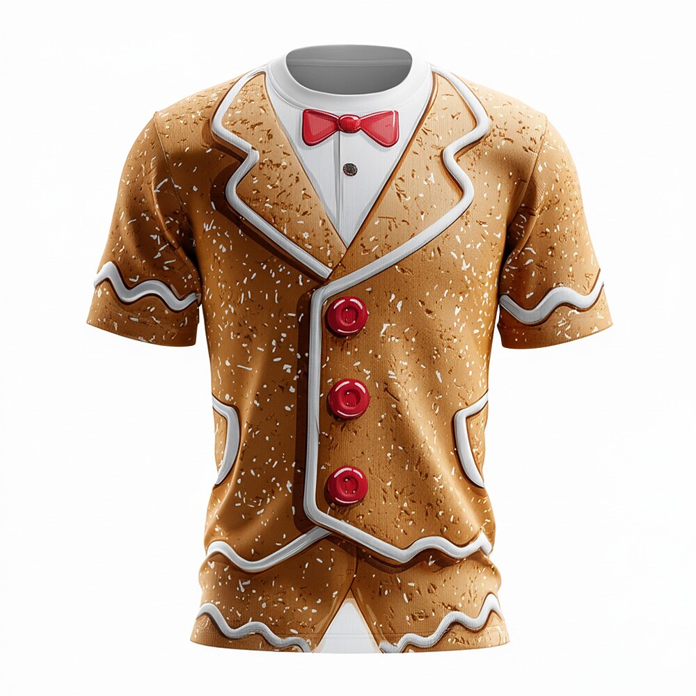 Men's Christmas Gingerbread Cookie Costume Tee