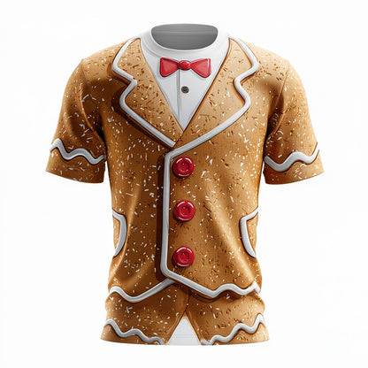 Men's Christmas Gingerbread Cookie Costume Tee