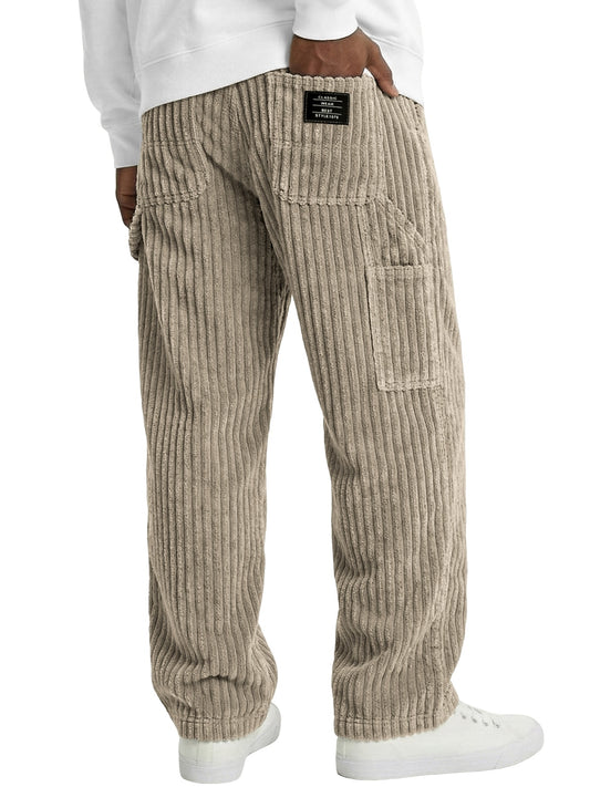 Men's Corduroy Trousers with Pockets
