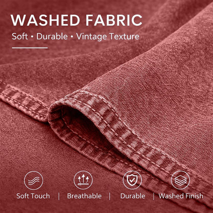 Washed Cotton Western Work Shirt