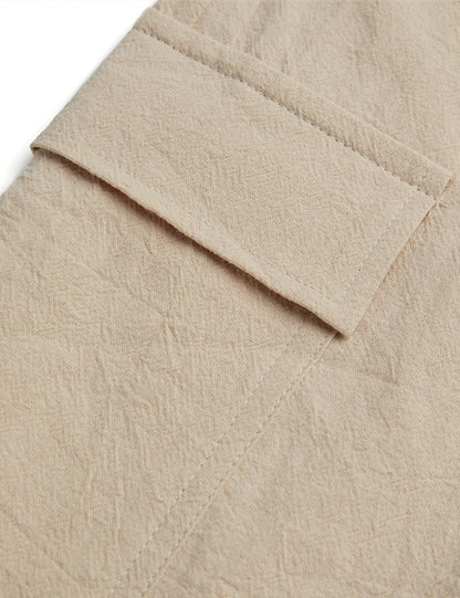 Men's Summer Linen Shorts-Multi-Pocket, Casual & Comfortable