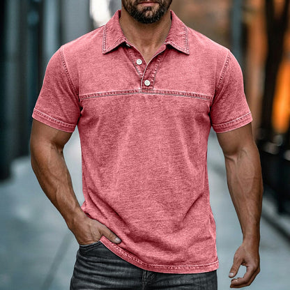 Classic Washed Cotton Polo Shirt