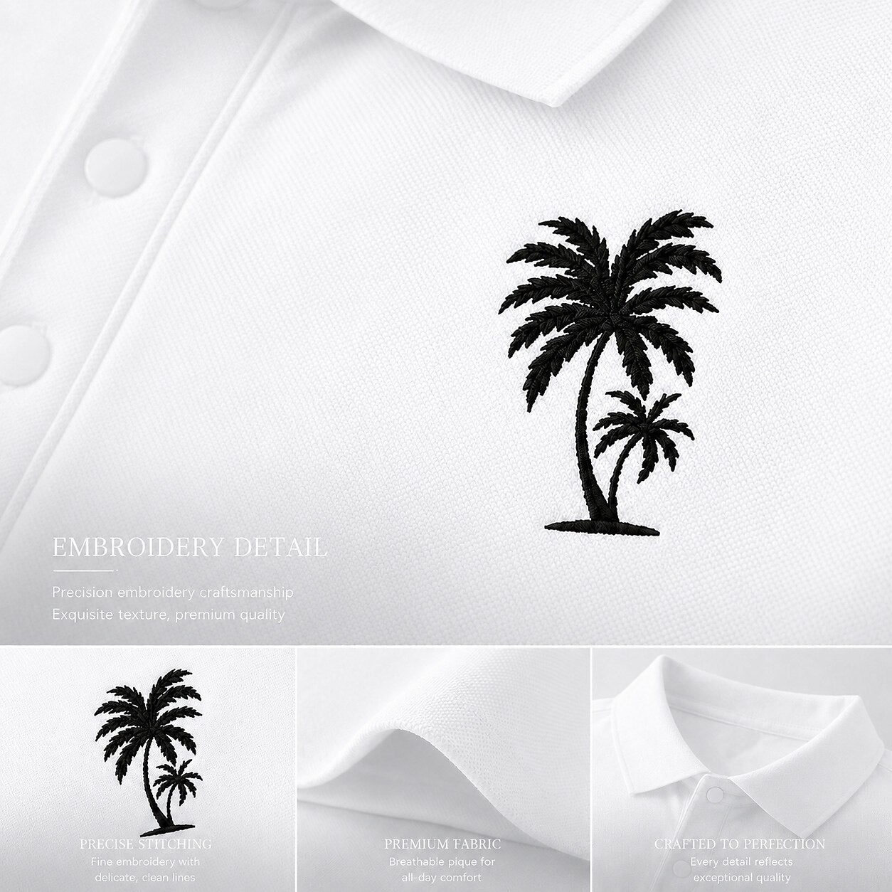 100% Cotton Pique Knit Polo Shirt