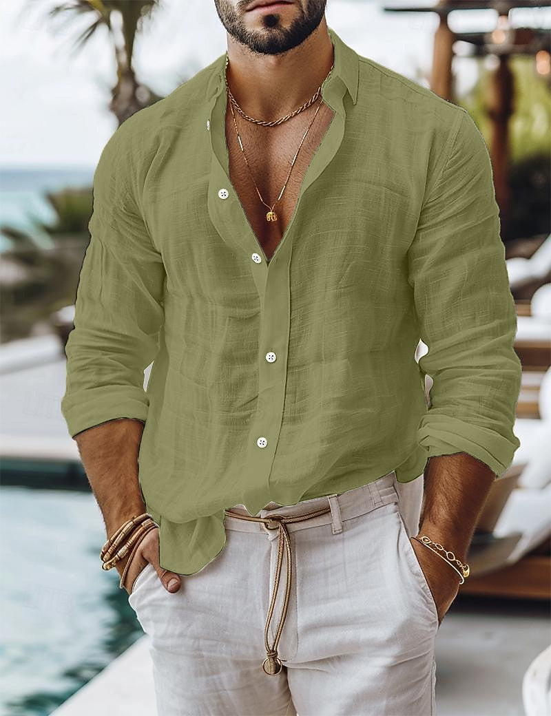 Lightweight Linen Shirt - Perfect for Beach & Vacation