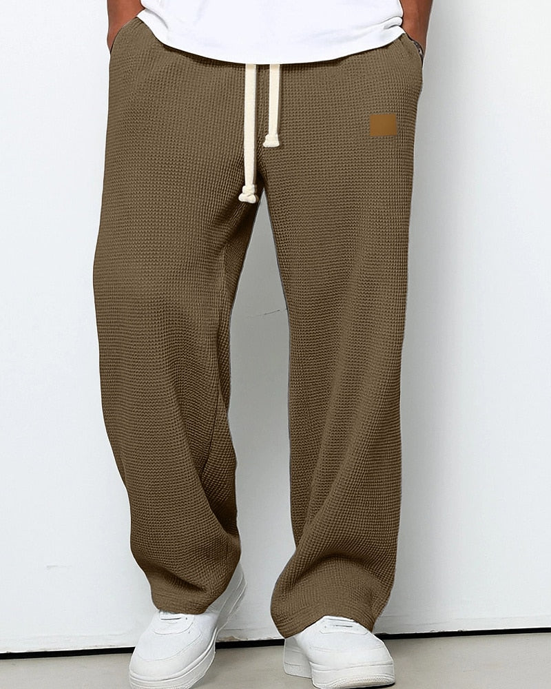 Men's Waffle Drawstring Sweatpants