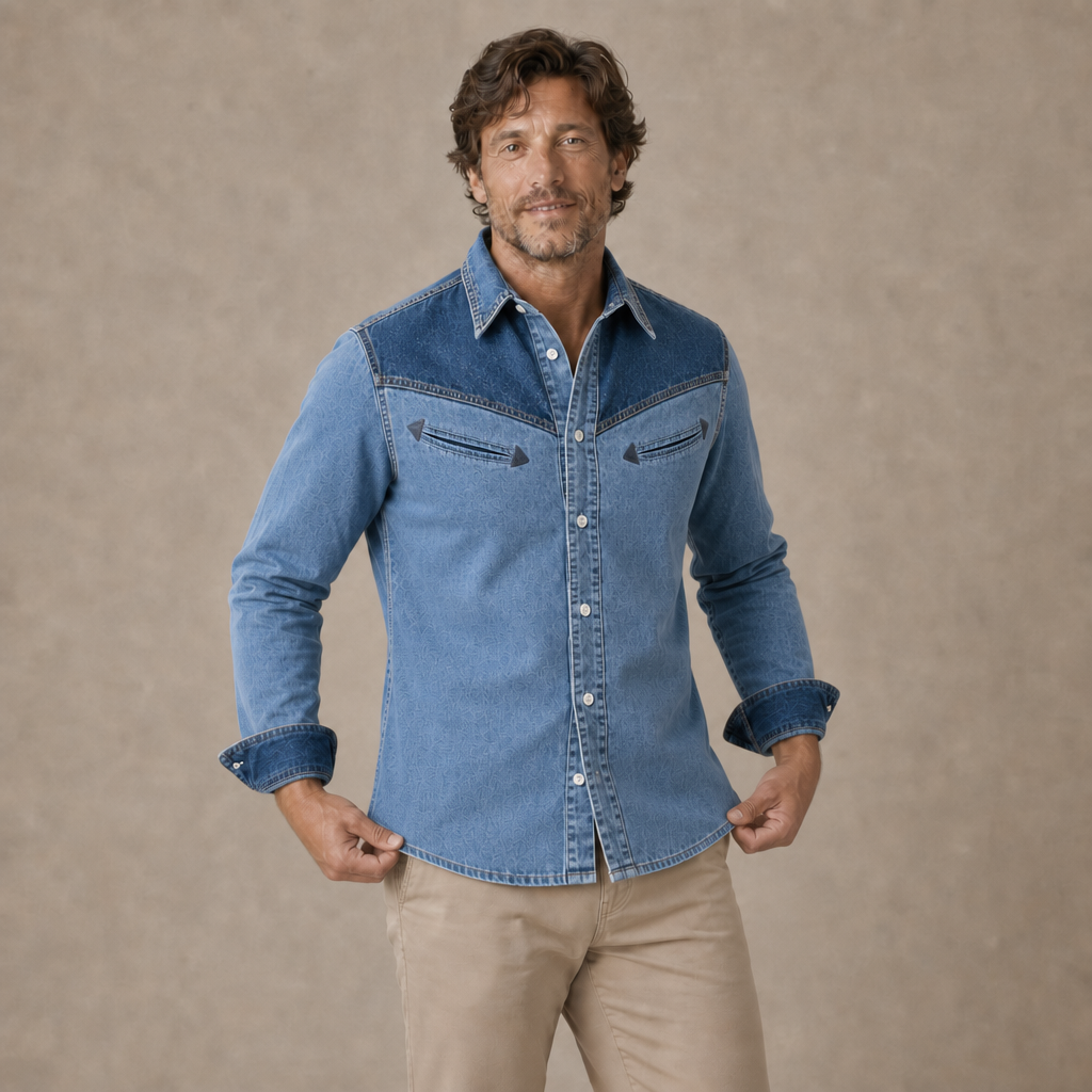 Vintage Washed Western Pocket Shirt