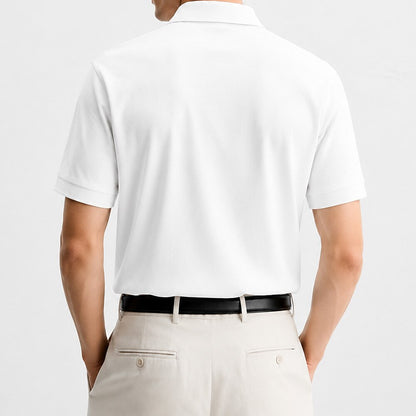 100% Cotton Pique Knit Polo Shirt