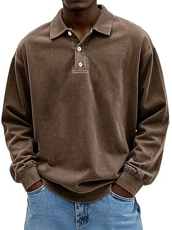 Classic Washed Cotton Polo Shirt