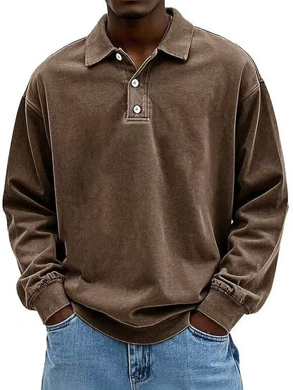 Classic Washed Cotton Polo Shirt