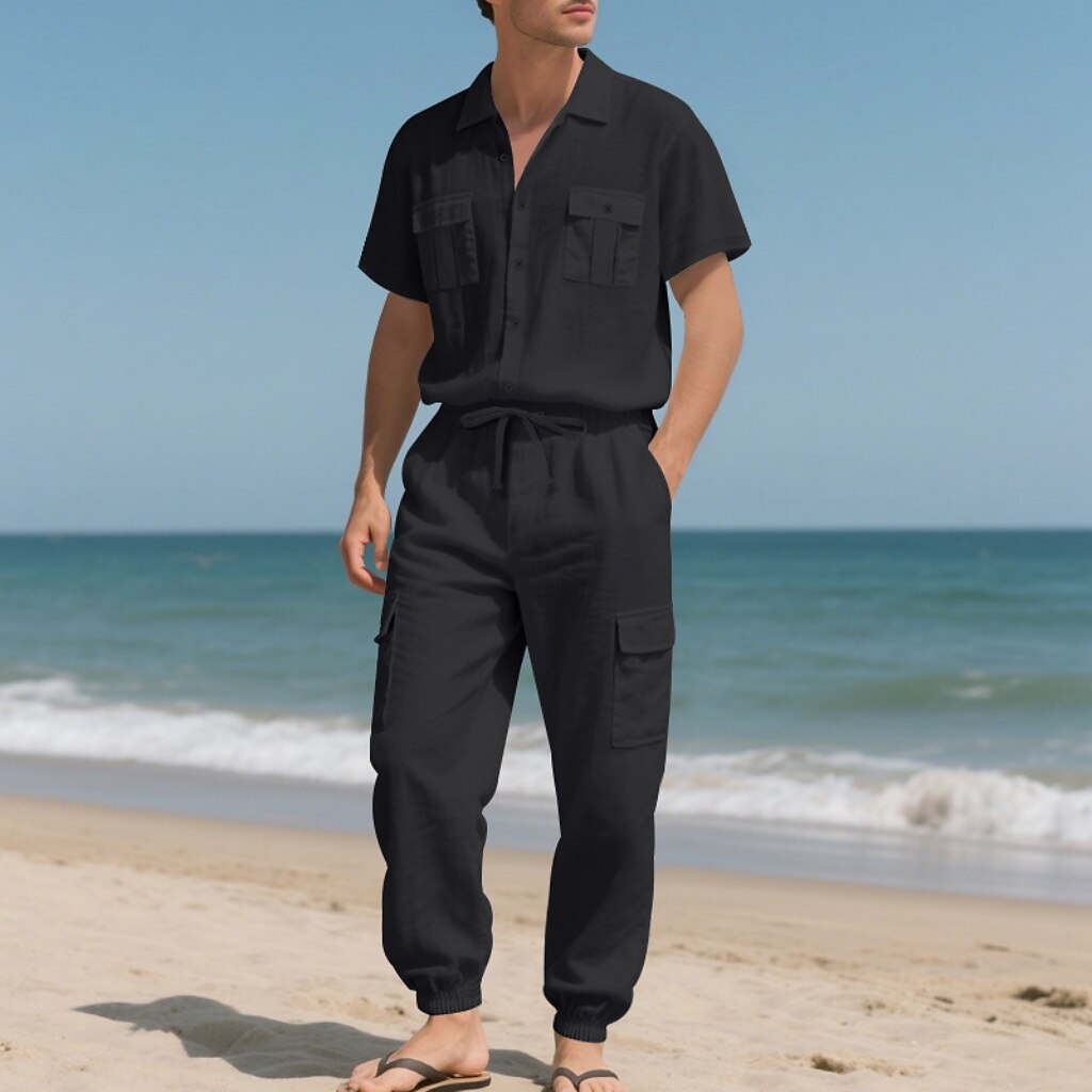 Cotton Linen Set-Shirt and Pants