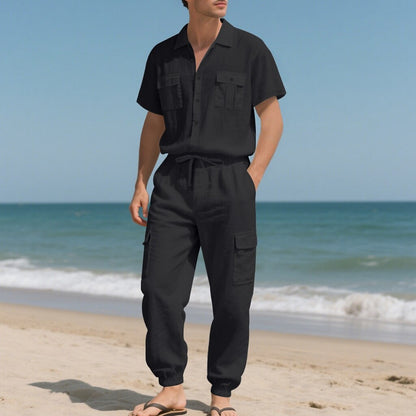 Cotton Linen Set-Shirt and Pants
