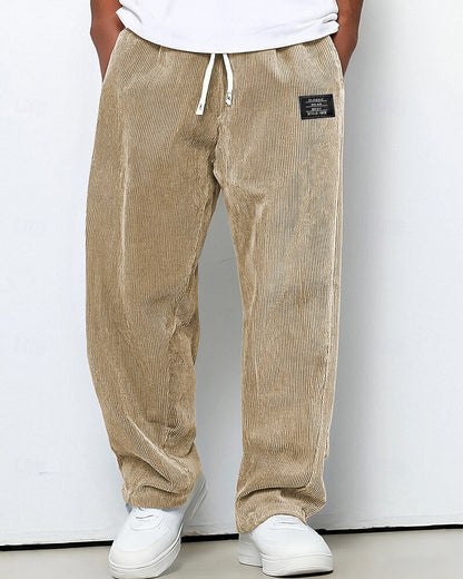 Men's Corduroy Drawstring Sweatpants