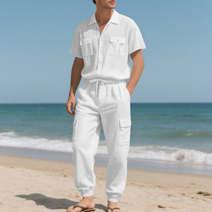 Cotton Linen Set-Shirt and Pants