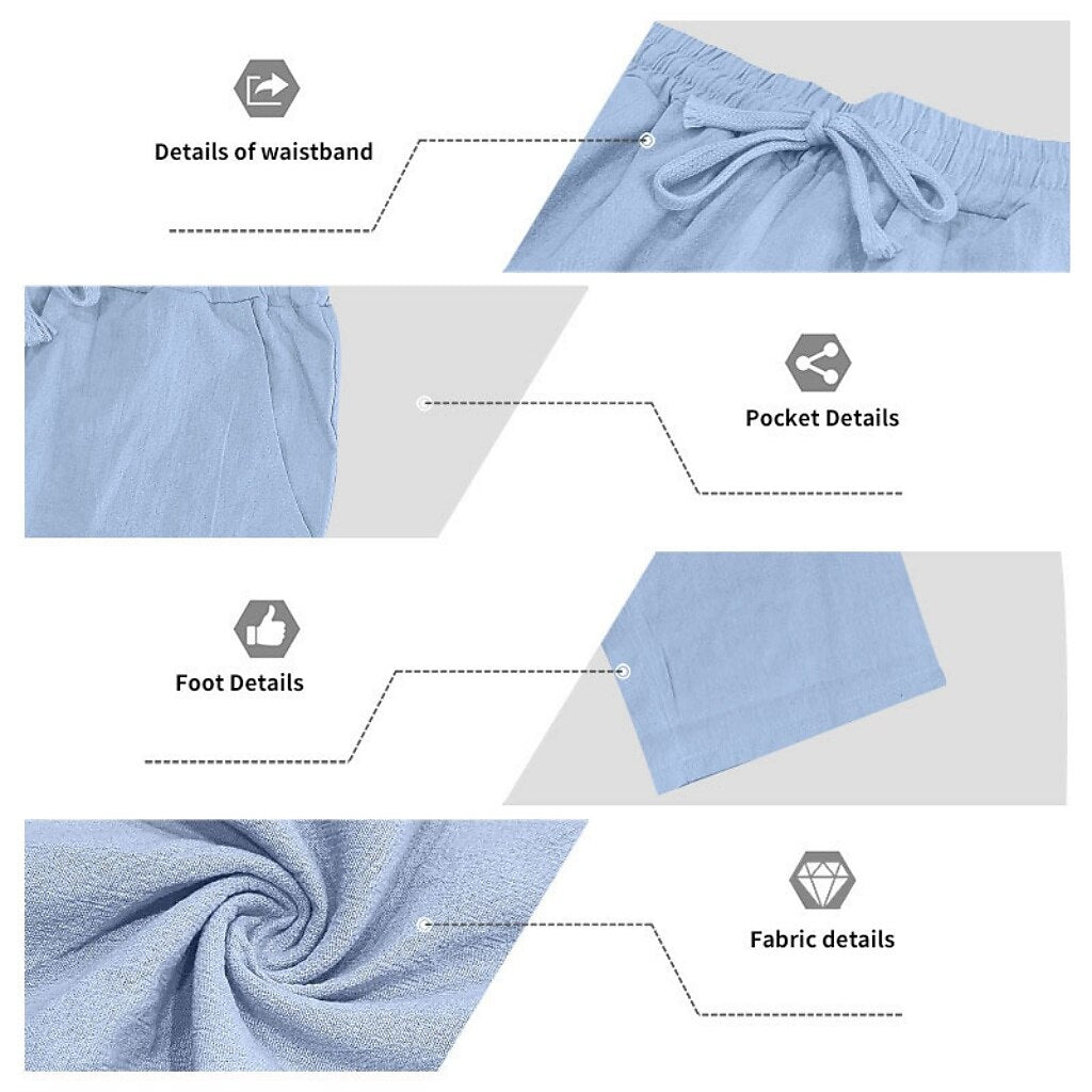 Men's 2-Piece Linen Shirt & Pants Set