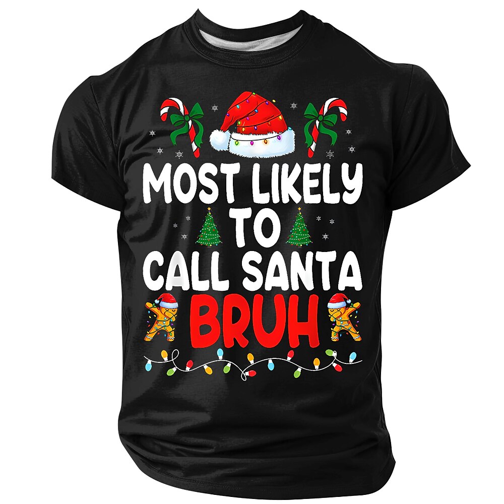 Christmas Santa Bruh Funny Graphic Tee