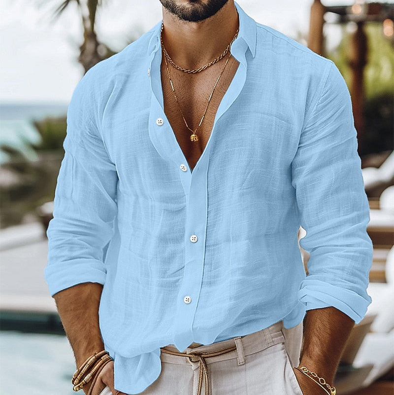 Lightweight Linen Shirt - Perfect for Beach & Vacation