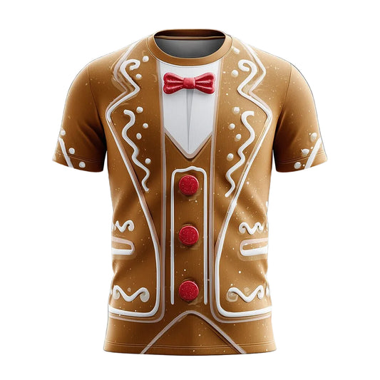 Men's Christmas Gingerbread Cookie Costume Tee