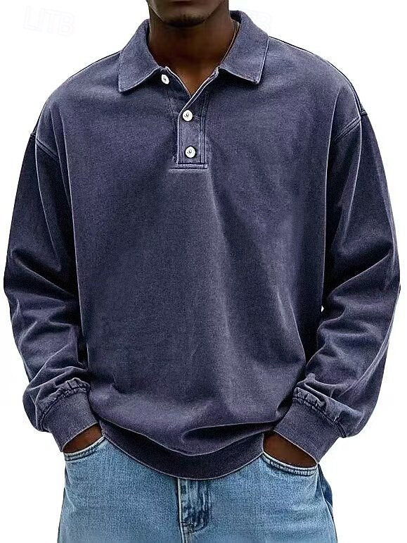 Classic Washed Cotton Polo Shirt