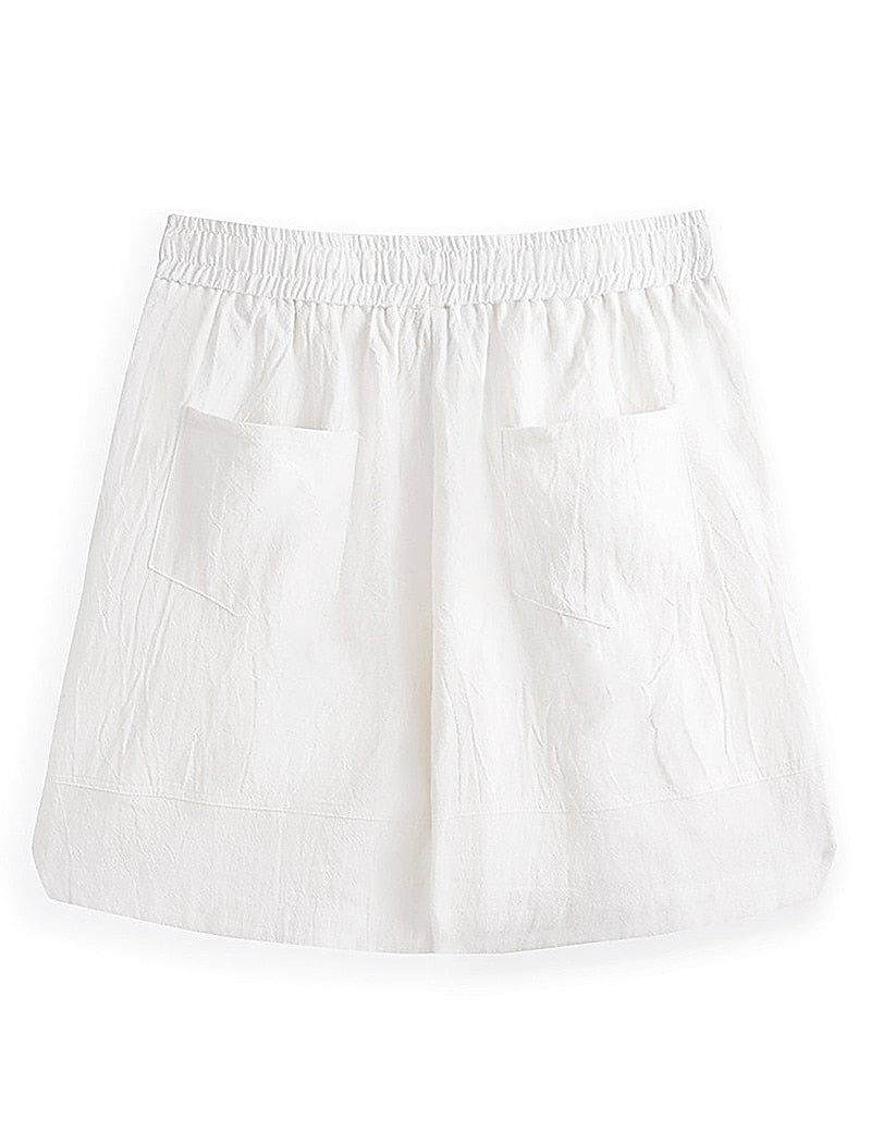 Men's Summer Linen Shorts-Multi-Pocket, Casual & Comfortable