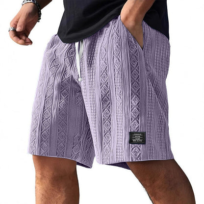 Men's Jacquard Textured Shorts