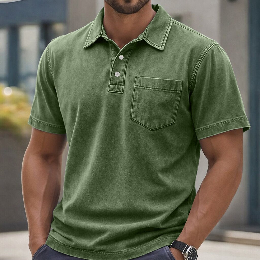 Everyday Washed Cotton Polo Shirt