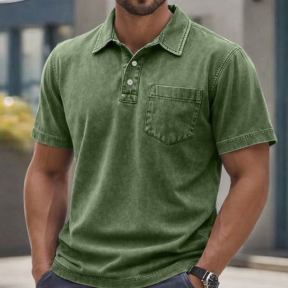 Everyday Washed Cotton Polo Shirt