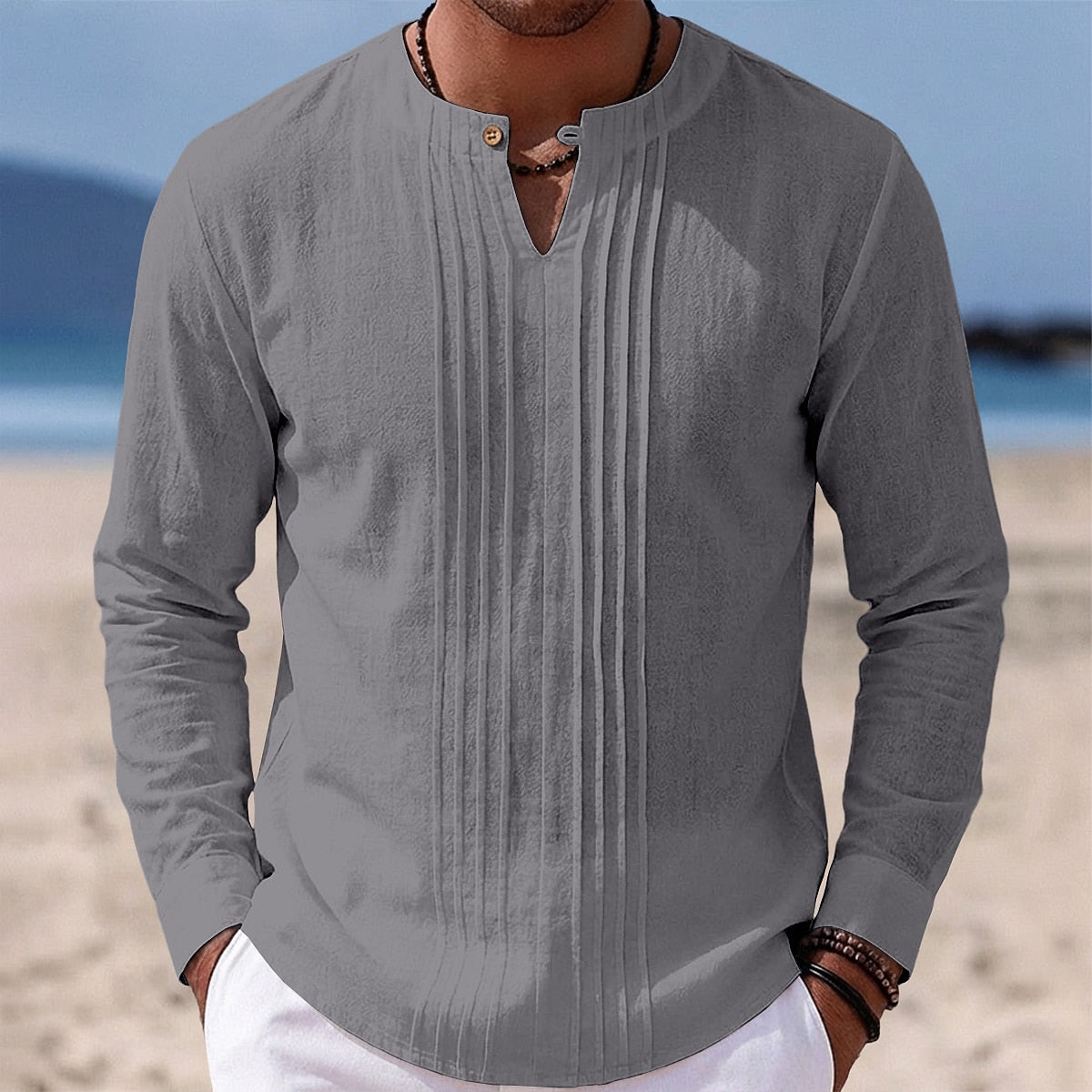 Linen Shirt - Perfect for Beach & Vacation