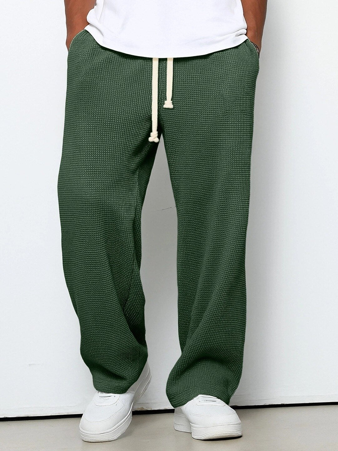 Men's Casual Waffle Pants -Daily Outdoor Sports Wear