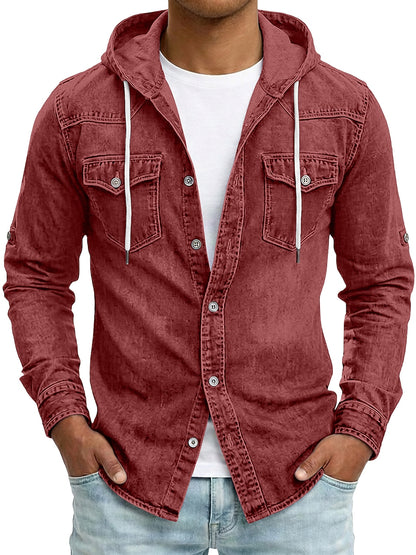 Classic Broken-In Cotton Denim Work Shirt
