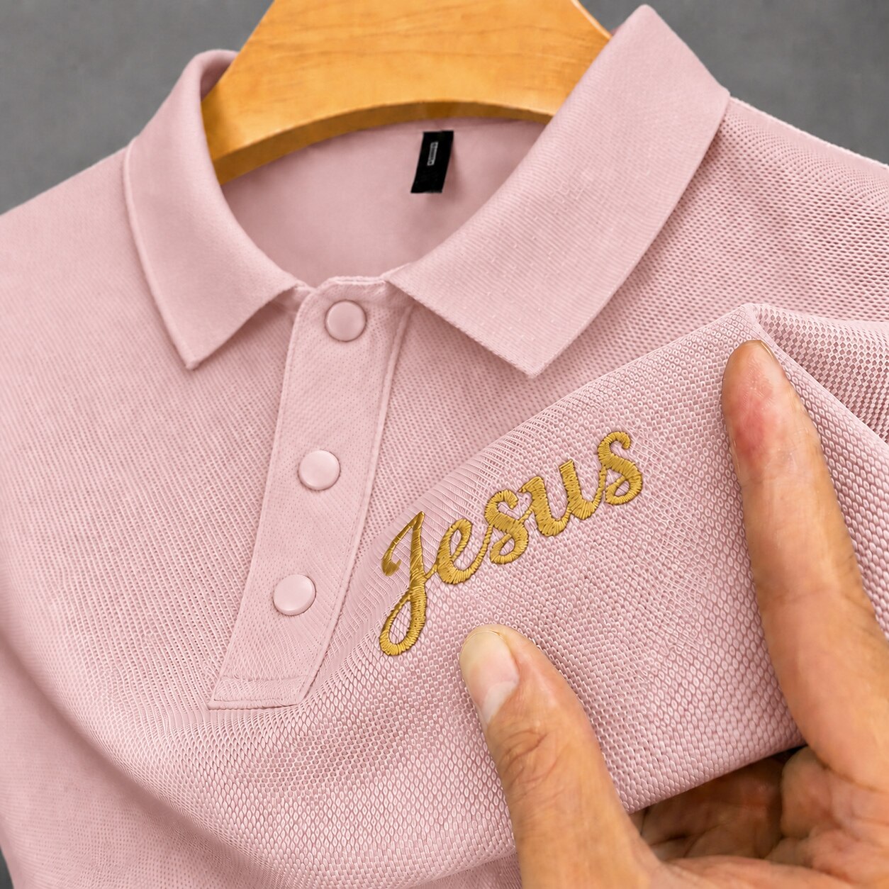 100% Cotton Pique Polo Shirt With Embroidery
