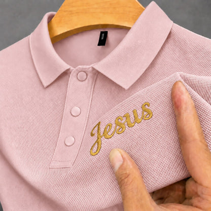 100% Cotton Pique Polo Shirt With Embroidery
