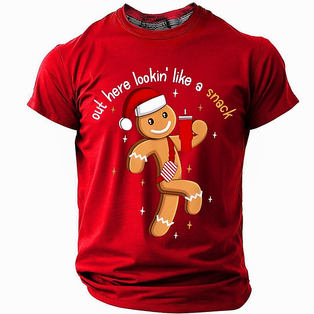 Christmas Gingerbread Looking Like Snack Tee