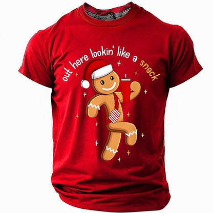 Christmas Gingerbread Looking Like Snack Tee