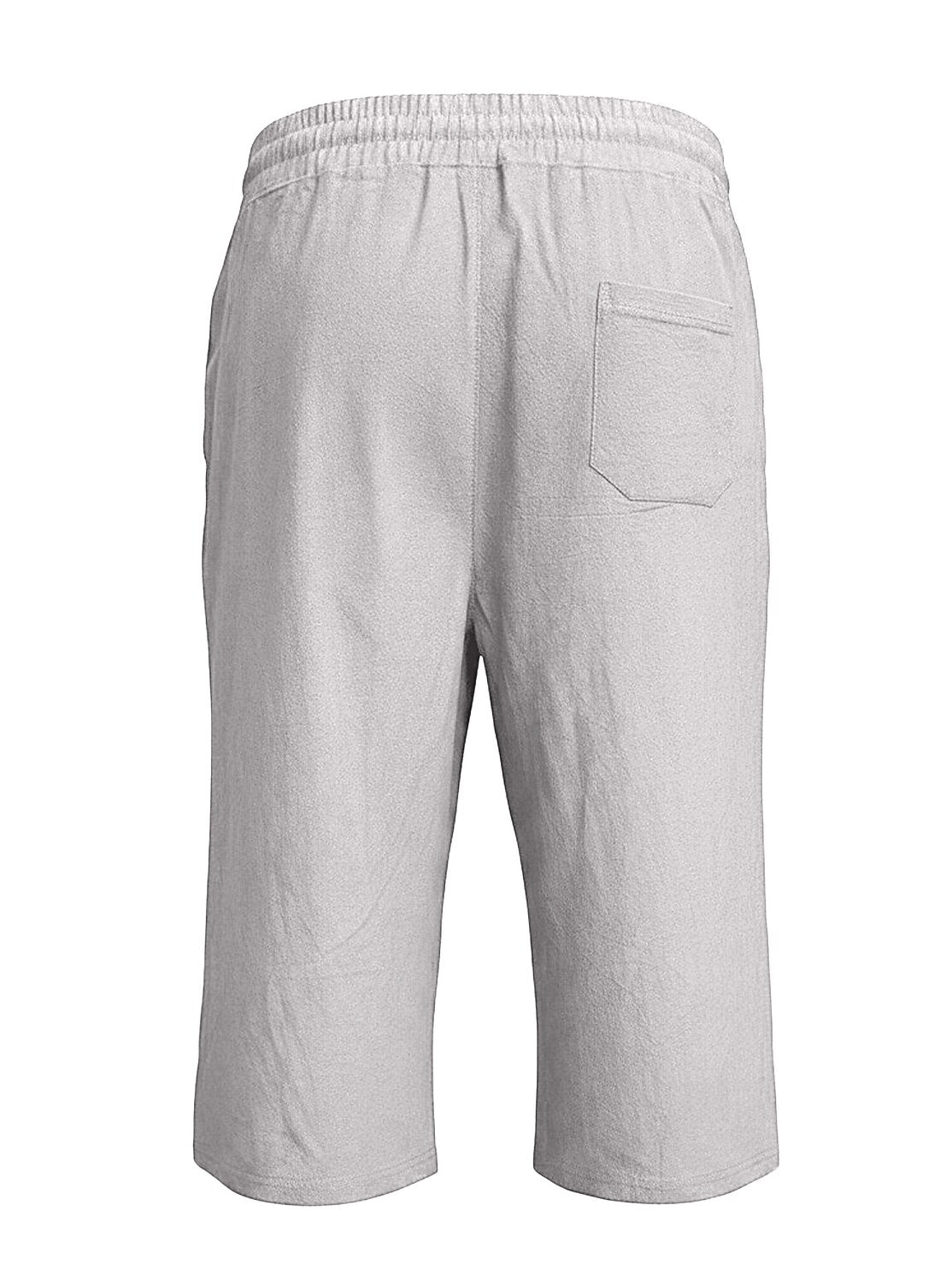 Breathable Linen Shorts With Elastic Waist