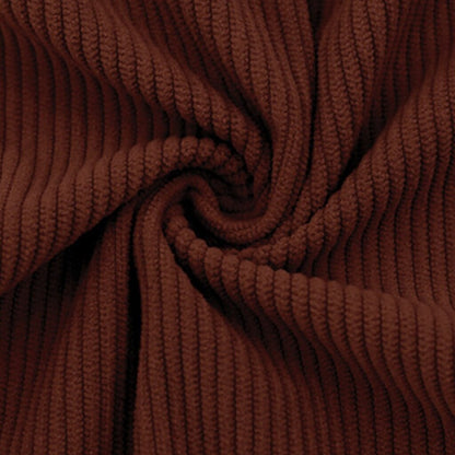 Stylish Patchwork Corduroy Sweatshirt