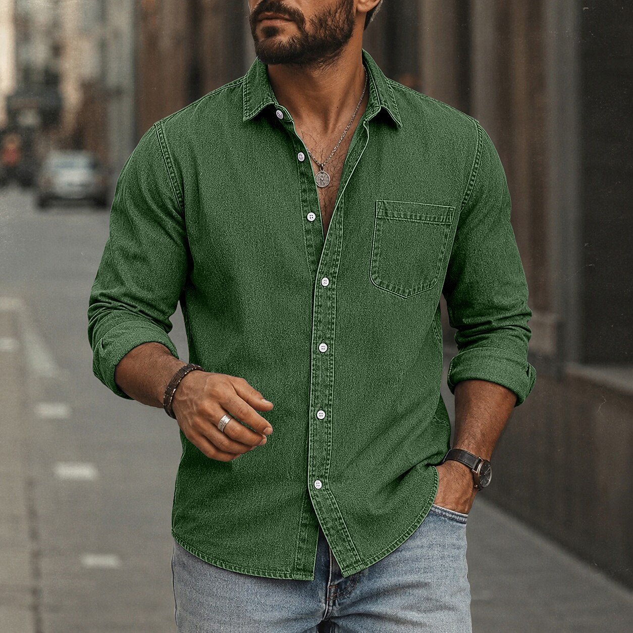 Soft Washed Cotton Casual Shirt