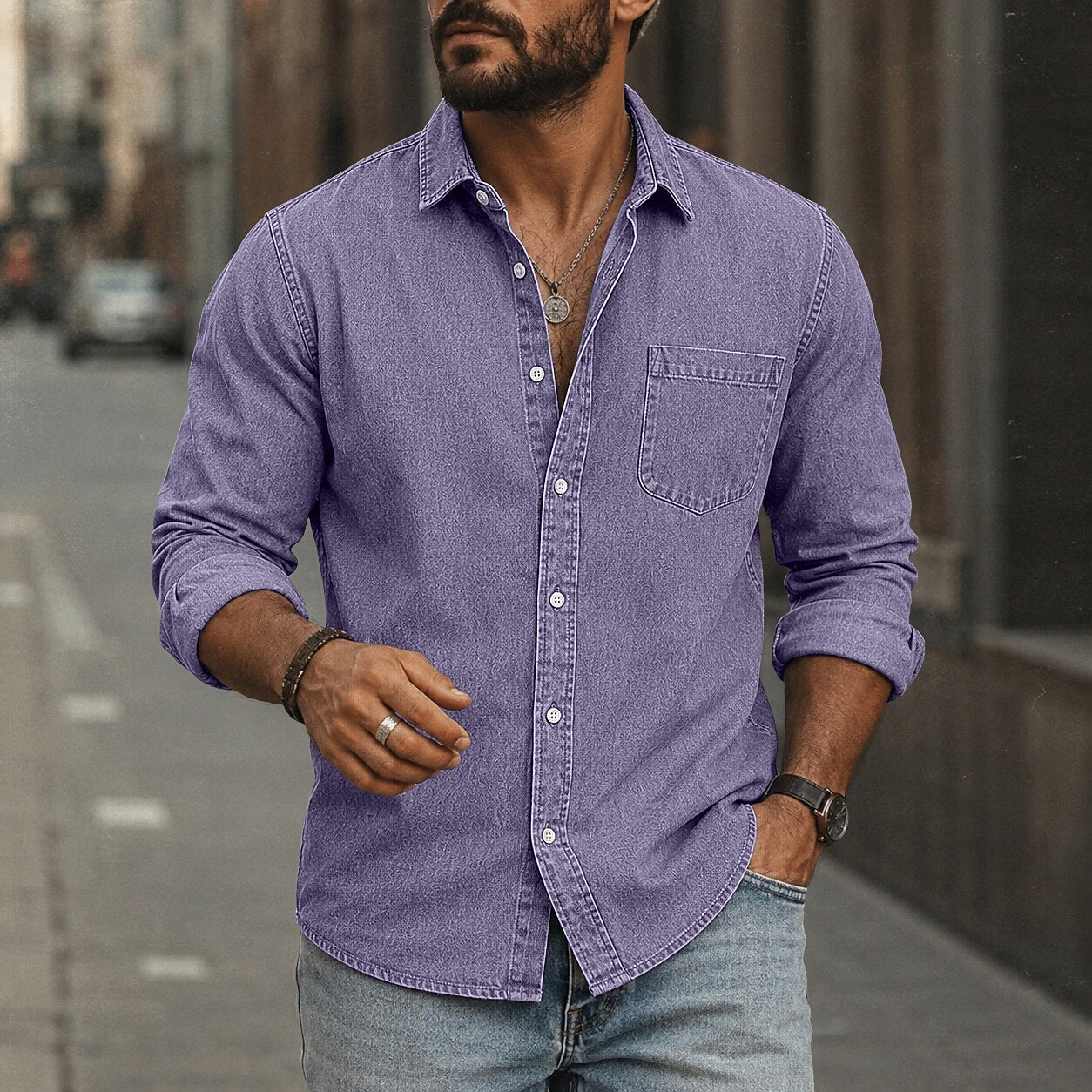 Soft Washed Cotton Casual Shirt