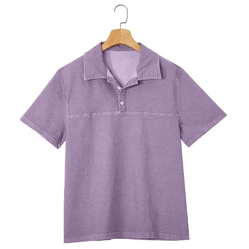 Classic Washed Cotton Polo Shirt