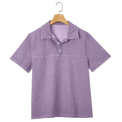 Classic Washed Cotton Polo Shirt