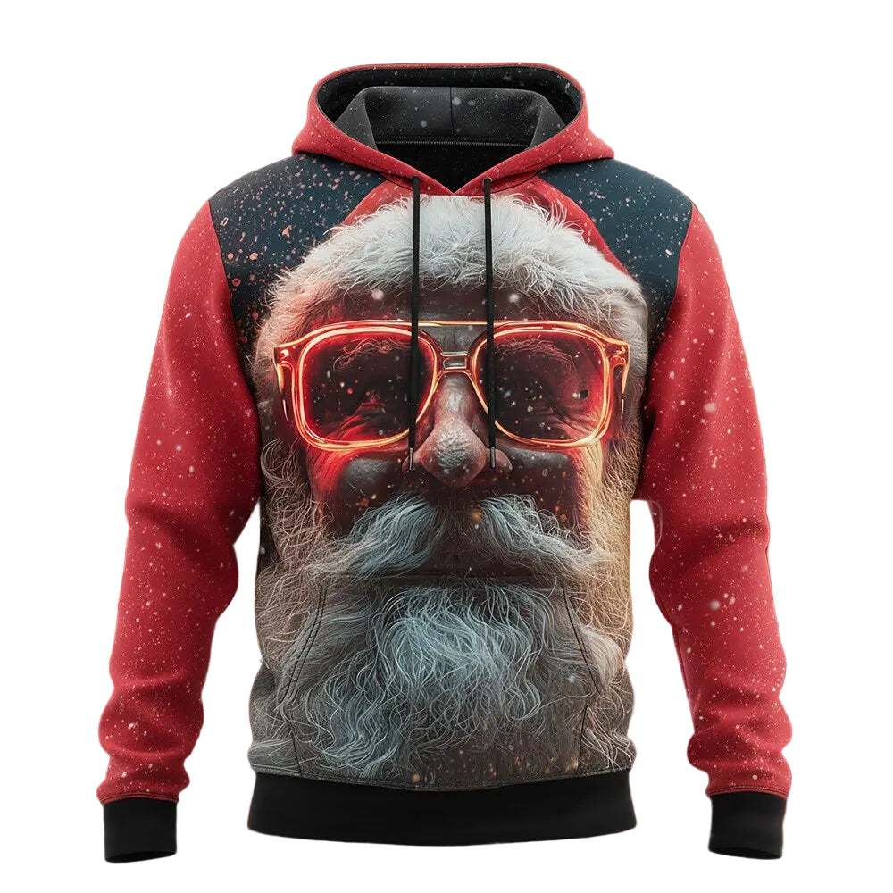 Christmas Glasses Playful Hoodie