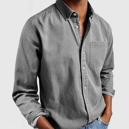 Long Sleeve Button Up Cotton Shirt